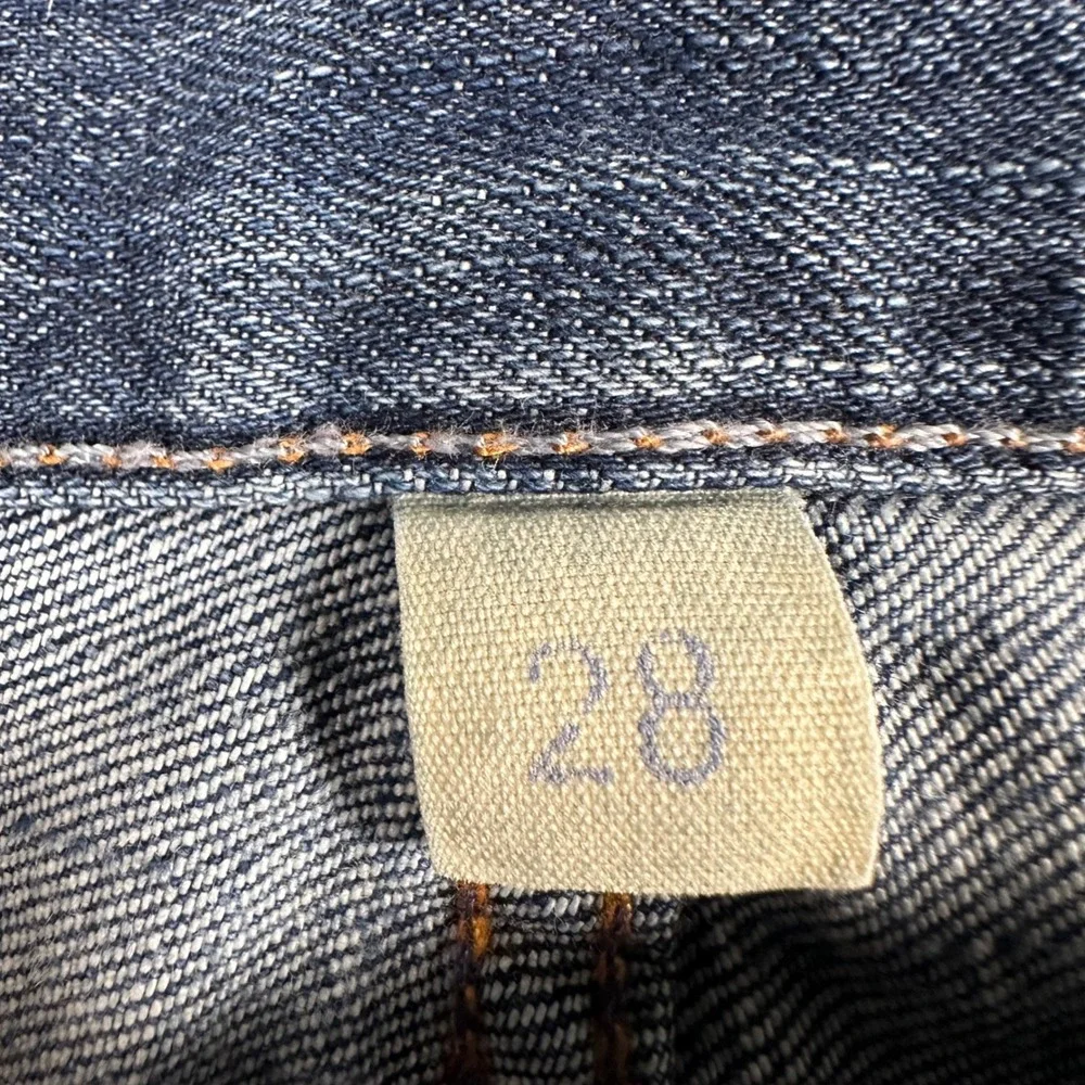 Banana Republic Distressed Skinny Jeans Mens 28 Medium Wash Blue Denim Frayed